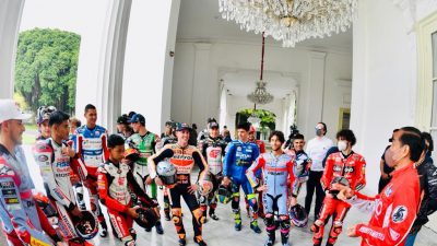 Para Pebalap MotoGP Diajak Jokowi ke Istana dan Konvoi di Jakarta