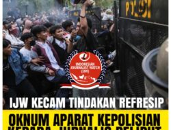 Wartawan Jadi Sasaran Represif Oknum Polri saat Liput Demo, Ketum IJW Jusuf Rizal: Melanggar Pasal 18 Ayat 1 UU Pers