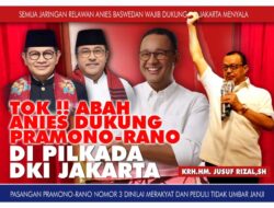 Tok! Abah Anies Dukung Mas Pram-Bang Doel di Pilkada Jakarta, Jusuf Rizal: Menang Satu Putaran!