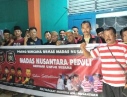 Madas Nusantara Satu-satunya Ormas yang Turun Bantu Korban Kebakaran Kemayoran