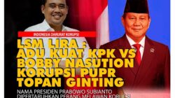 LSM LIRA: Adu Kuat KPK vs Bobby Nasution dalam Korupsi Topan Ginting, Jusuf Rizal: Nama Prabowo Dipertaruhkan!