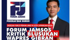 Blusukan Gibran ke Pasar dan Sawah Dikritik Forum Jamsos, JR: Rakyat Butuh 19 Juta Lapangan Kerja!