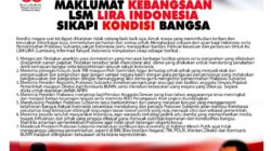 LSM LIRA Keluarkan 7 Butir Maklumat Kebangsaan Sikapi Gejolak Nasional
